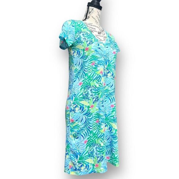 Lilly Pulitzer XS Etta V-Neck Dress Multicolor Via Parigi NWOT - Picture 3 of 10